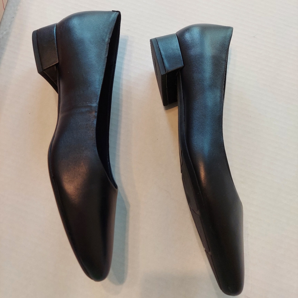 EasySpirit CALDISE Pump Black Leather PointedToe SlipOn BlockHeel Size 8 1/2 NIB - Picture 9 of 16